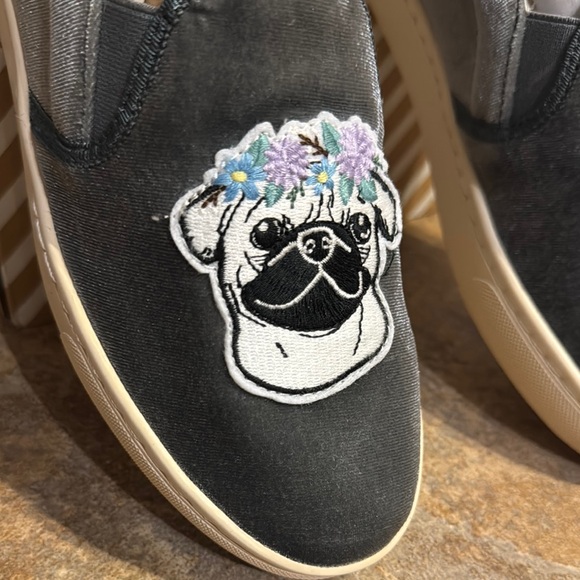 Soludos Pug Embroidered Slip-On Shoes - Picture 6 of 7